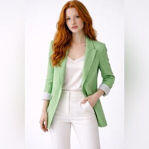 Zara Mint Green Blazer size xs - linen